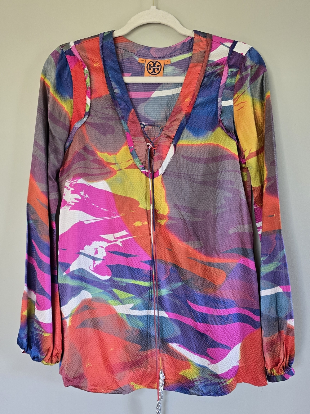 Tory Burch Hammered Silk Blouse